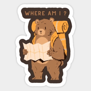 Lost Bear Sticker